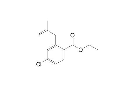 Ethyl 4-chloro-2-(2'-methylallyl)-benzoate