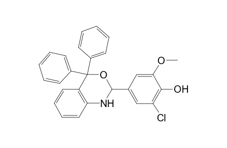 2-Chloro-4-(4,4-diphenyl-1,4-dihydro-2H-3,1-benzoxazin-2-yl)-6-methoxyphenol
