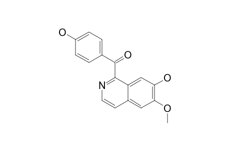 1-(4-HYDROXYBENZOYL)-7-HYDROXY-6-METHOXY-ISOQUINOLINE