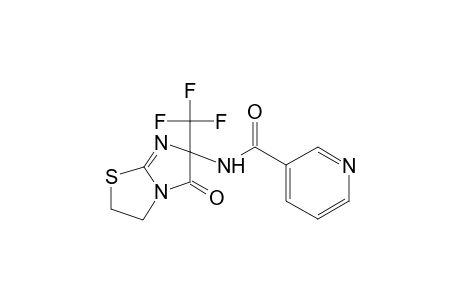 N-[5-oxo-6-(trifluoromethyl)-2,3,5,6-tetrahydroimidazo[2,1-b][1,3]thiazol-6-yl]nicotinamide