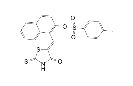 1-[(Z)-(4-oxo-2-thioxo-1,3-thiazolidin-5-ylidene)methyl]-2-naphthyl 4-methylbenzenesulfonate