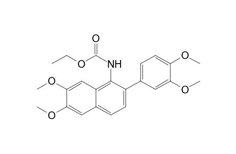 Ethyl 6,7-dimethoxy-2-(3,4-dimethoxyphenyl)naphthalen-1-ylcarbamate