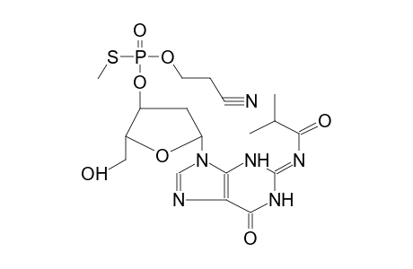 3'-O-METHYLTHIO(2-CYANOETHOXY)PHOSPHORYL-2'-DEOXY-N2-ISOBUTANOYLGUANOSINE