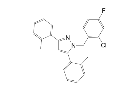 1-(2-chloro-4-fluorobenzyl)-3,5-bis(2-methylphenyl)-1H-pyrazole