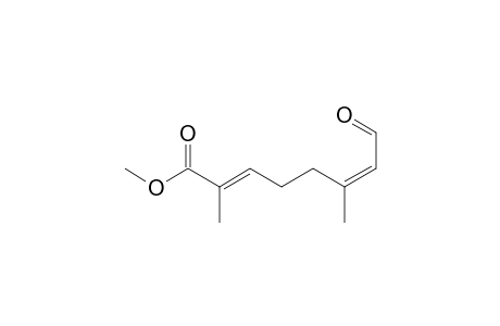 2,6-Dimethyl-8-oxoocta-2,6-dienoic acid, methyl ester