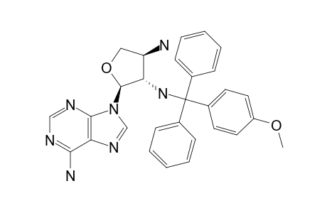 9-[3'-AMINO-2',3'-DIDEOXY-2'-N-[(4-METHOXYPHENYL)-DIPHENYLMETHYL]-ALPHA-L-THREO-FURANOSYL]-ADENINE