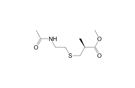 Propanoic acid, 3-[[2-(acetylamino)ethyl]thio]-2-methyl-, methyl ester, (S)-