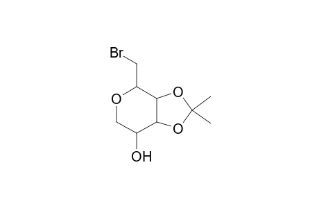 1,3-Dioxolo[4,5-c]pyran-7-ol, 2,2-dimethylperhydro-4-(bromomethyl)