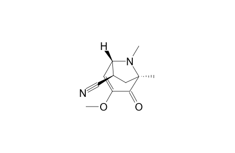 (1R*,5R*,6R*)-6-endo-Cyano-1,8-dimethyl-3-methoxy-8-azabicyclo[3.2.1]oct-3-en-2-one