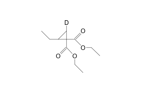 2-Ethyl-3-deuterio-cyclopropane-1,1-dicarboxylic acid, diethyl ester