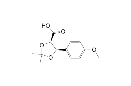 1,3-Dioxolane-4-carboxylic acid, 5-(4-methoxyphenyl)-2,2-dimethyl-, (4R-cis)-