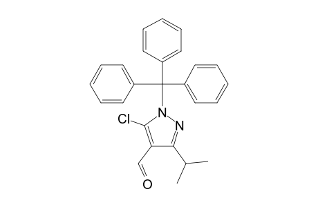 5-Chloranyl-3-propan-2-yl-1-(triphenylmethyl)pyrazole-4-carbaldehyde