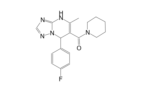 [1,2,4]triazolo[1,5-a]pyrimidine, 7-(4-fluorophenyl)-4,7-dihydro-5-methyl-6-(1-piperidinylcarbonyl)-