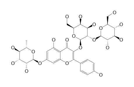 KAEMPFEROL-3-O-BETA-GLUCOPYRANOSYL-(1->2)-BETA-GALACTOPYRANOSYL-7-O-ALPHA-RHAMNOPYRANOSIDE