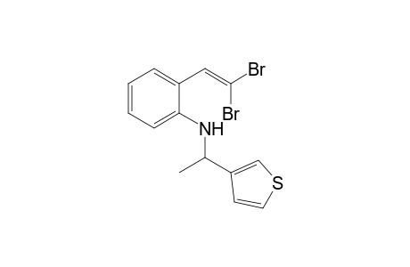 2-(2,2-dibromovinyl)-N-[1-(3-thienyl)ethyl]aniline