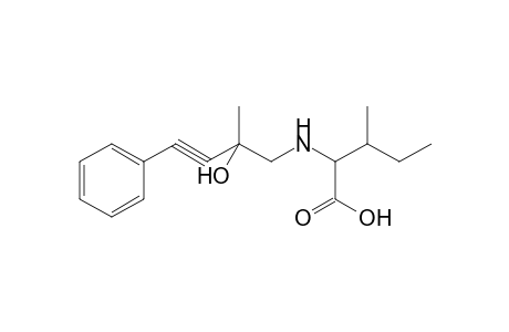 2-(2-Hydroxy-2-methyl-4-phenyl-but-3-ynylamino)-3-methylpentanoic acid