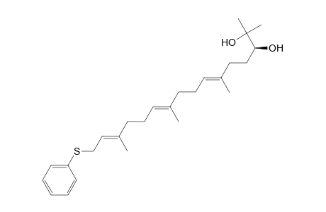 6,10,14-Hexadecatriene-2,3-diol, 2,6,10,14-tetramethyl-16-(phenylthio)-, [S-(E,E,E)]-