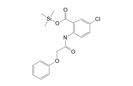 5-Chloro-2-[(phenoxyacetyl)amino]benzoic acid, tms derivative