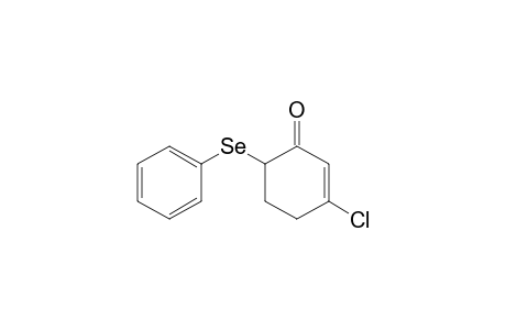2-Cyclohexen-1-one, 3-chloro-6-(phenylseleno)-, (.+-.)-