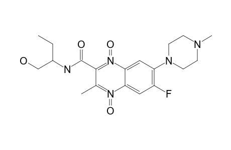 N-[6-FLUORO-7-(4-METHYL-1-PIPERAZINYL)-3-METHYL-2-QUINOXALOYL]-2-AMINO-BUTANOL-1,4-DIOXIDE