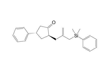 trans-2-[2-Dimethyl(phenyl)silylmethylprop-2-en-1-yl]-4-phenylcylopentan-1-one