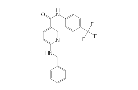 3-Pyridinecarboxamide, 6-[(phenylmethyl)amino]-N-[4-(trifluoromethyl)phenyl]-
