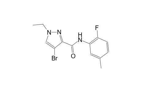4-bromo-1-ethyl-N-(2-fluoro-5-methylphenyl)-1H-pyrazole-3-carboxamide
