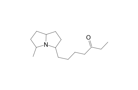 5-Methyl-3-(5'-oxohept-1'-yl)-pyrrolizidine