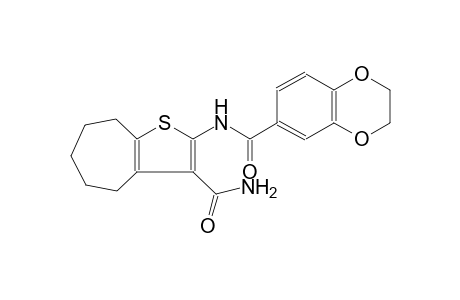 4H-cyclohepta[b]thiophene-3-carboxamide, 2-[[(2,3-dihydro-1,4-benzodioxin-6-yl)carbonyl]amino]-5,6,7,8-tetrahydro-