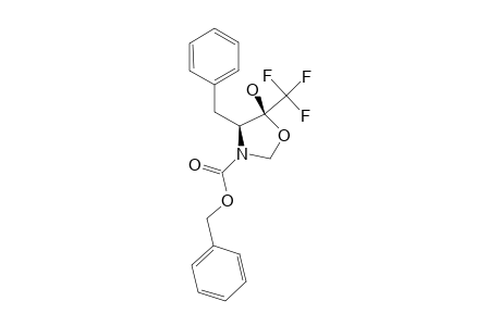 (4S,5S)-4-BENZYL-N-(BENZYLOXYCARBONYL)-5-HYDROXY-5-(TRIFLUOROMETHYL)-1,3-OXAZOLIDINE