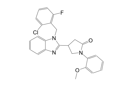 4-[1-(2-chloro-6-fluorobenzyl)-1H-benzimidazol-2-yl]-1-(2-methoxyphenyl)-2-pyrrolidinone