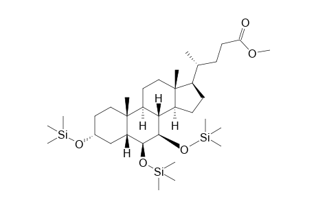 Methyl 3,6,7-tris(trimethylsilyl).-.beta..-muricholate
