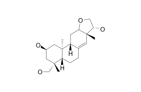 ent-12.alpha.,16-epoxy-2.beta.,15.alpha.,19-trihydroxypimar-8(14)-ene