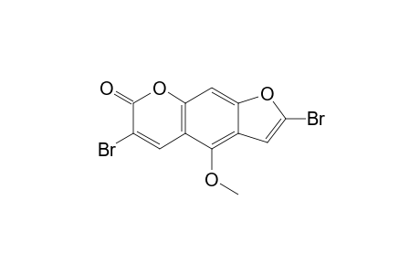 2,6-Dibromo-4-methoxy-furo[3,2-g]coumarin