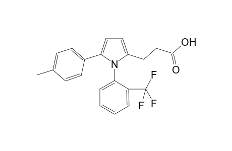 3-[5-(4-methylphenyl)-1-[2-(trifluoromethyl)phenyl]-2-pyrrolyl]propanoic acid