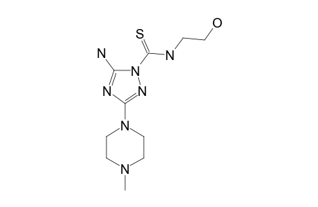 1-(5-AMINO-3-(4-METHYLPIPERAZINO)-1H-1,2,4-TRIAZOL-1-YL)-N-(2-HYDROXYETHYL)-THIOAMIDE