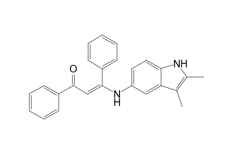 2,3-Dimethyl-5-(2'-phenylcarbonyl-1'-phenyl-ethenylamino)-1-benzazole