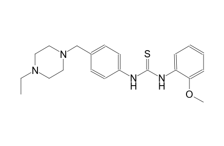 thiourea, N-[4-[(4-ethyl-1-piperazinyl)methyl]phenyl]-N'-(2-methoxyphenyl)-