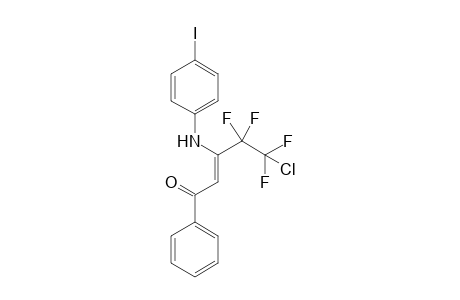 5-Chloro-4,4,5,5-tetrafluoro-3-(4-iodophenylamino)-1-phenylpent-2-en-1-one