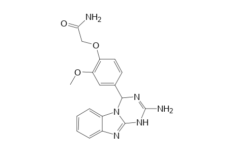 Acetamide, 2-[4-(2-amino-1,4-dihydro[1,3,5]triazino[1,2-a][1,3]benzimidazol-4-yl)-2-methoxyphenoxy]-