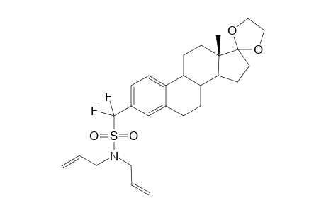 (S)N,N-Diallyl-17,17-(ethylenedioxy)-estra-1,3,5(10)-triene-3-(difluoromethane)sulfonamide