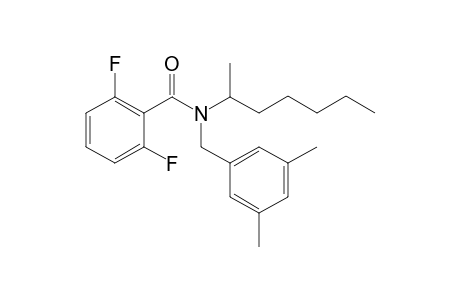 Benzamide, 2,6-difluoro-N-(3,5-dimethylbenzyl)-N-(hept-2-yl)-