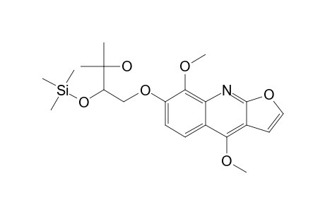 1-[(4,8-Dimethoxyfuro[2,3-B]quinolin-7-yl)oxy]-3-methyl-2,3-butanediol, tms