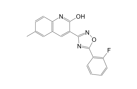 3-[5-(2-fluorophenyl)-1,2,4-oxadiazol-3-yl]-6-methyl-2-quinolinol