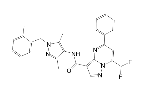 7-(difluoromethyl)-N-[3,5-dimethyl-1-(2-methylbenzyl)-1H-pyrazol-4-yl]-5-phenylpyrazolo[1,5-a]pyrimidine-3-carboxamide