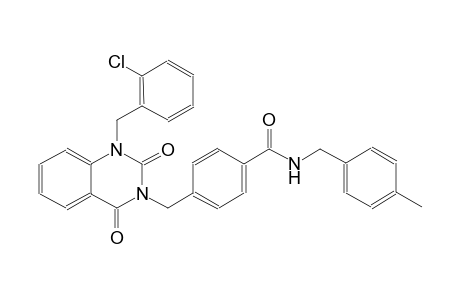 4-[(1-(2-chlorobenzyl)-2,4-dioxo-1,4-dihydro-3(2H)-quinazolinyl)methyl]-N-(4-methylbenzyl)benzamide
