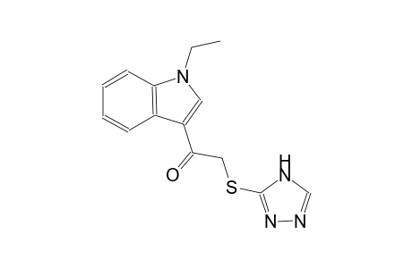 ethanone, 1-(1-ethyl-1H-indol-3-yl)-2-(4H-1,2,4-triazol-3-ylthio)-