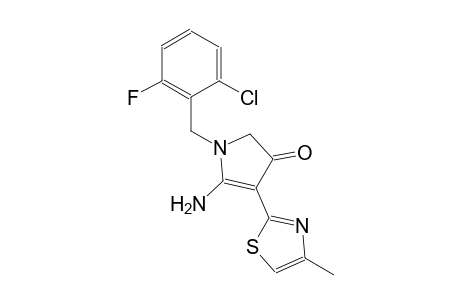 3H-pyrrol-3-one, 5-amino-1-[(2-chloro-6-fluorophenyl)methyl]-1,2-dihydro-4-(4-methyl-2-thiazolyl)-