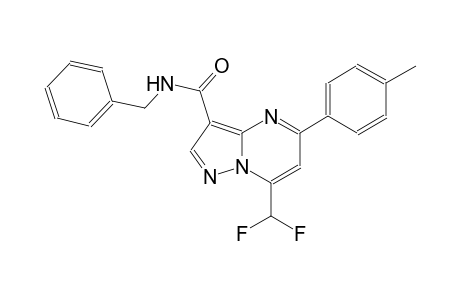 N-benzyl-7-(difluoromethyl)-5-(4-methylphenyl)pyrazolo[1,5-a]pyrimidine-3-carboxamide