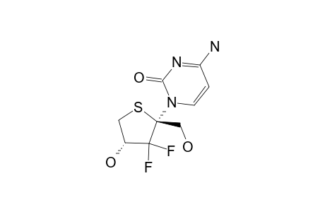 4-AMINO-1-[(4R)-3,3-DIFLUORO-4-HYDROXY-2-HYDROXYMETHYL-TETRAHYDRO-THIOPHEN-2-YL]-1H-PYRIMIDIN-2-ONE